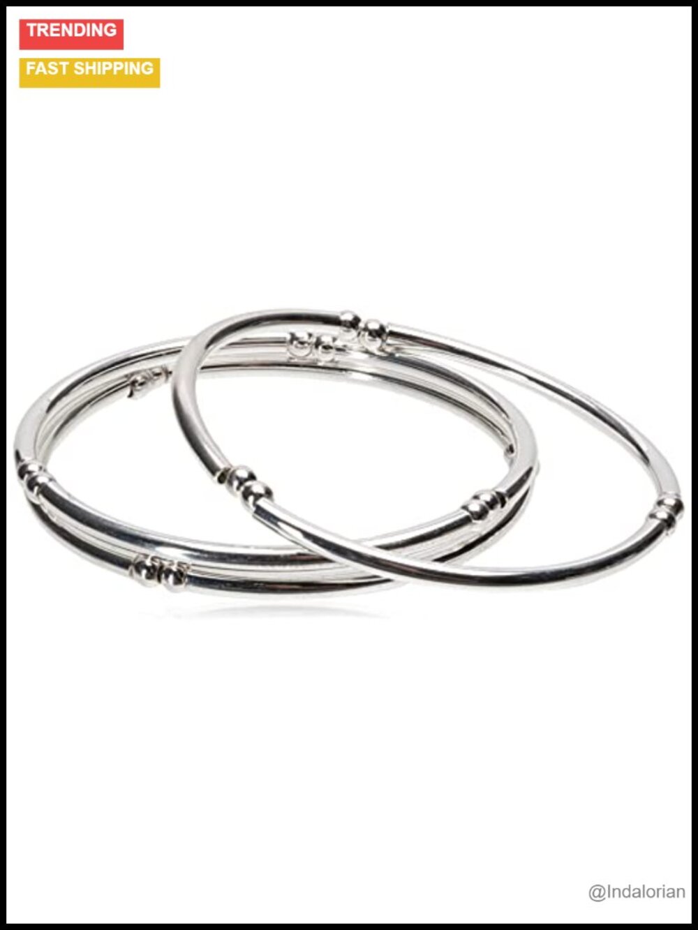Nine West Multi Row Stretch Bangle Bracelets Layered Silver Tone Stackable